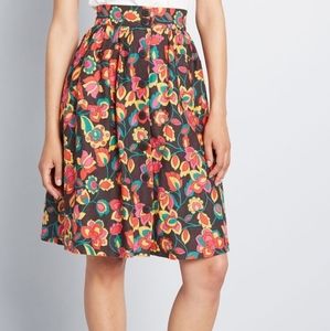 Modcloth vintage inspired floral midi skirt 3XL